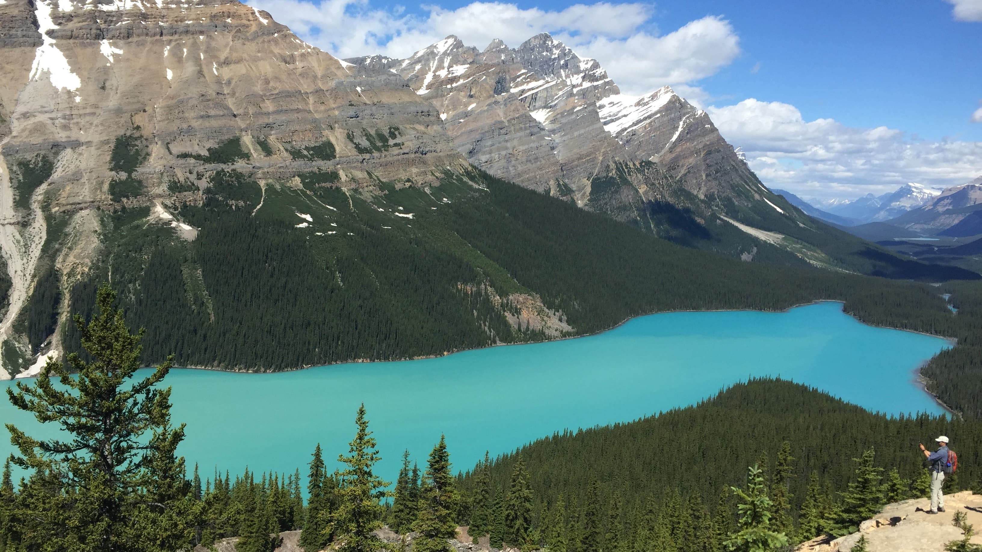 Peyto Lake en las Montañas Rocosas Canadienses