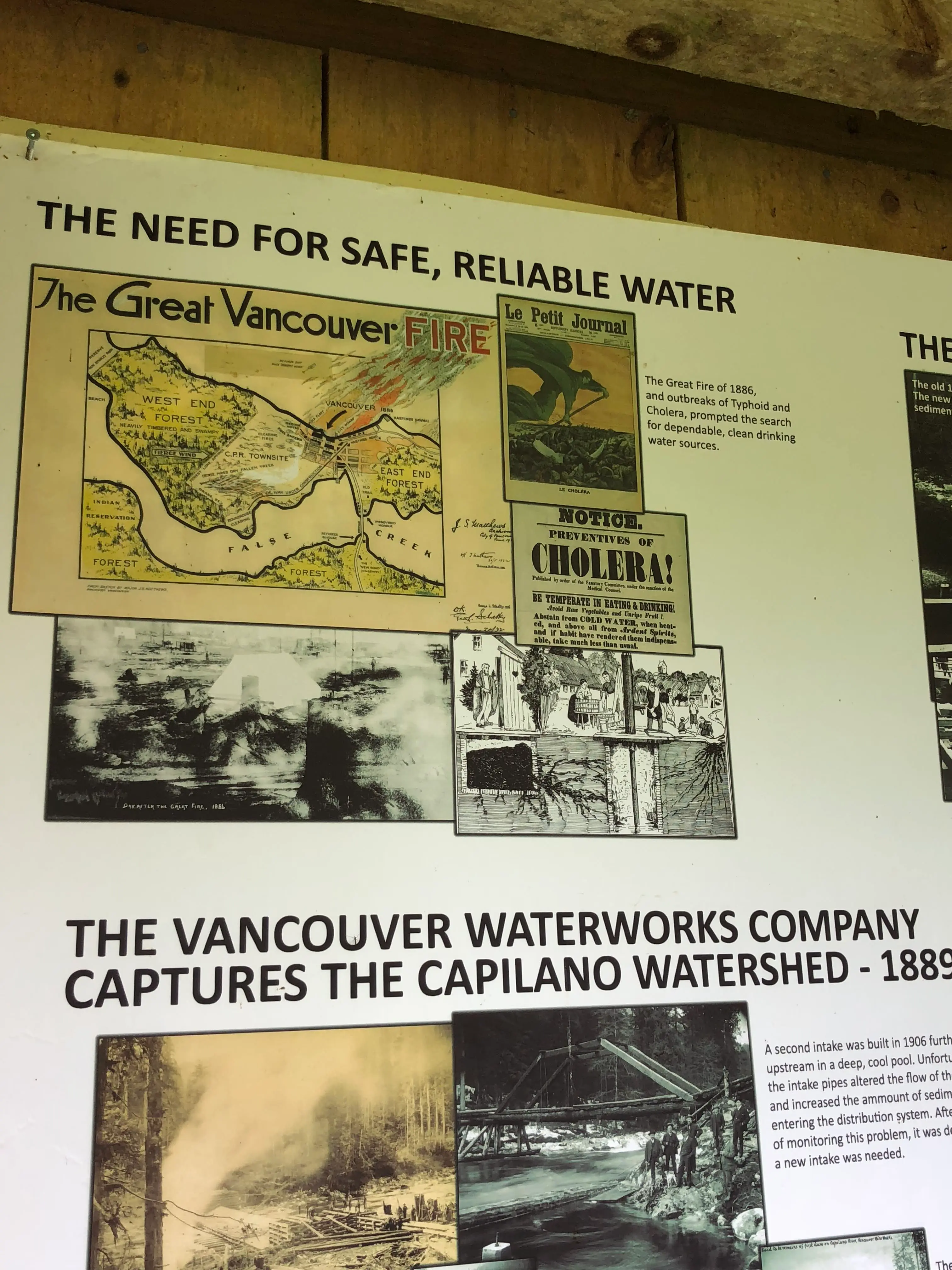 Torneira com água tratada de Vancouver