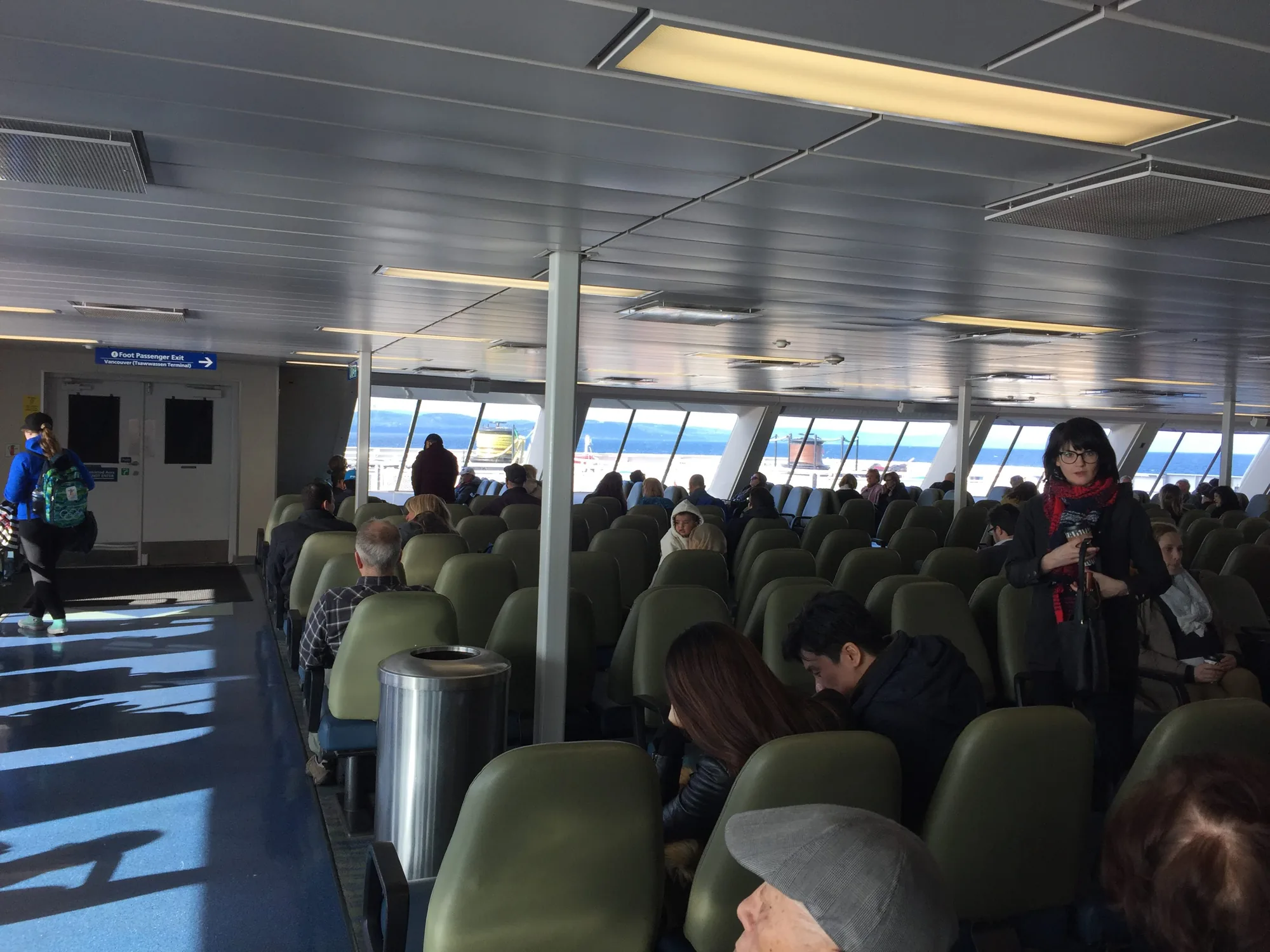 Interior de uma balsa da BC Ferries